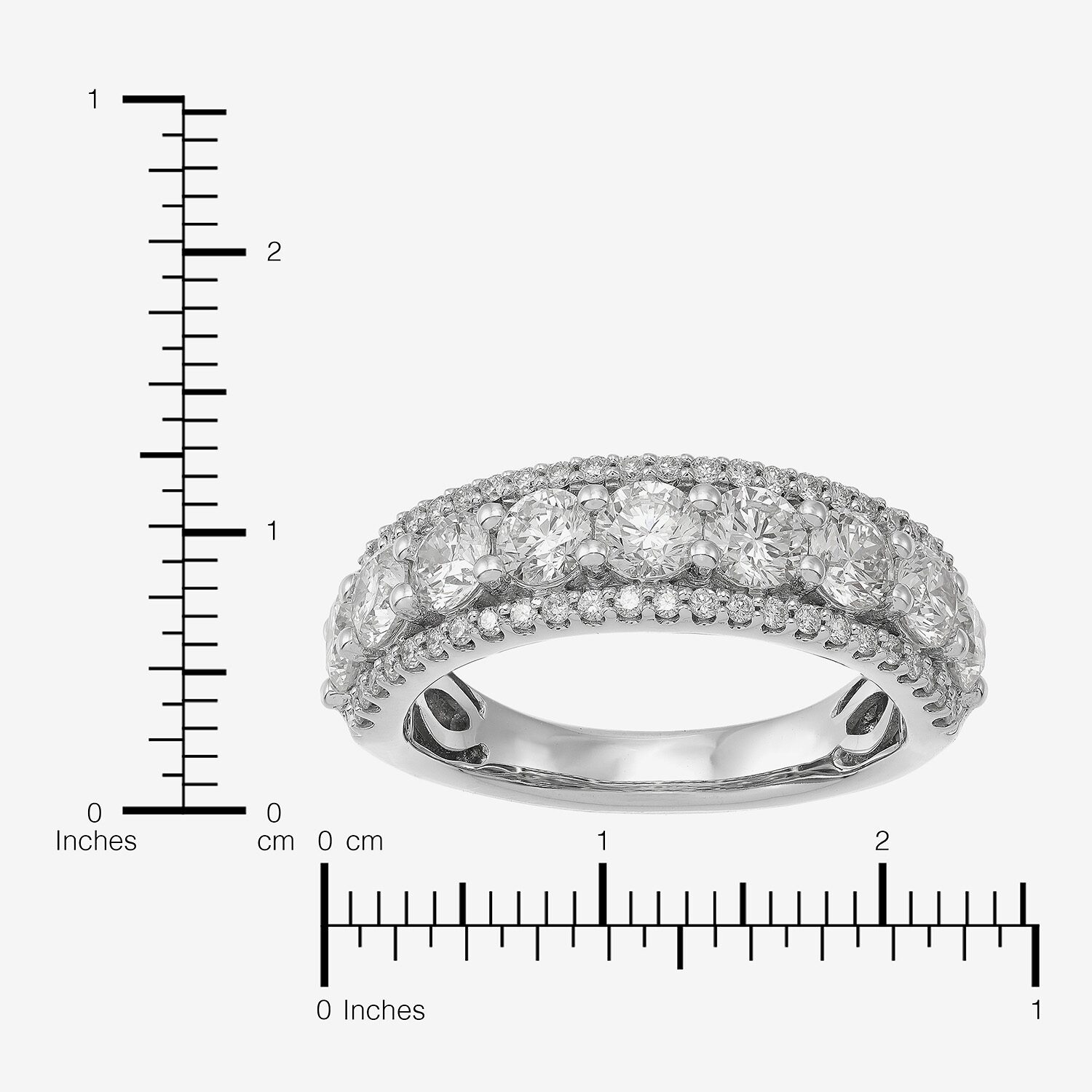Limited Quantities! Womens 6.5MM 2 CT. T.W. Lab Grown White Diamond 14K Gold Band