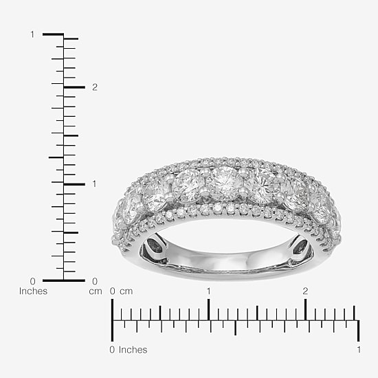 Limited Quantities! Womens 6.5MM 2 CT. T.W. Lab Grown White Diamond 14K Gold Band