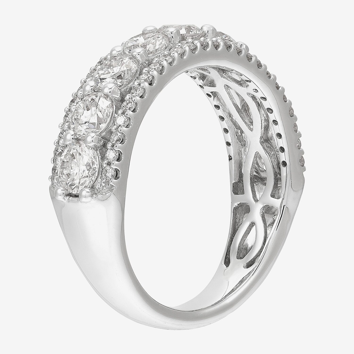 Limited Quantities! Womens 6.5MM 2 CT. T.W. Lab Grown White Diamond 14K Gold Band