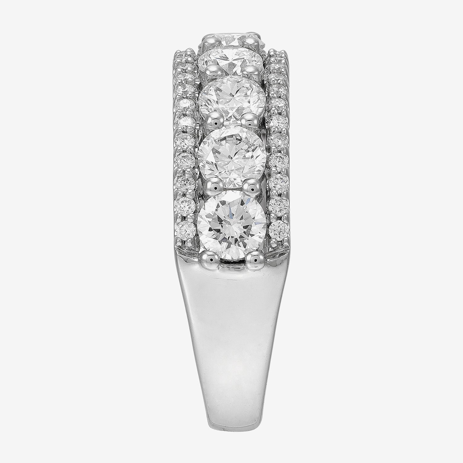 Limited Quantities! Womens 6.5MM 2 CT. T.W. Lab Grown White Diamond 14K Gold Band