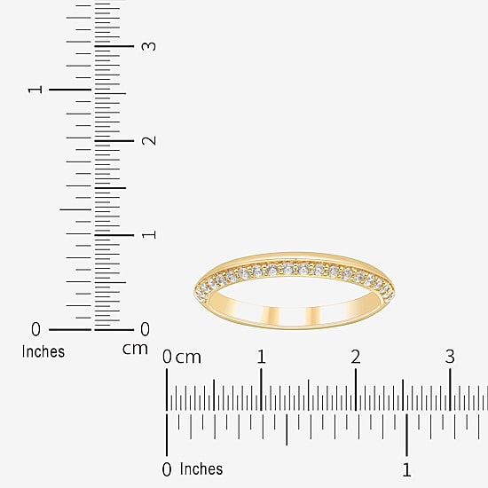 Limited Quantities! Womens 2.5MM 1/5 CT. Lab Grown White Diamond 18K Gold Over Silver Band