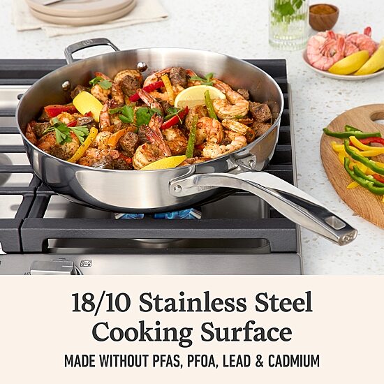 Calphalon Premier Stainless Steel 7-pc. Cookware Set