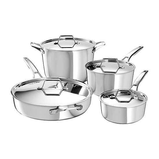 Calphalon Premier Stainless Steel 8-pc. Cookware Set