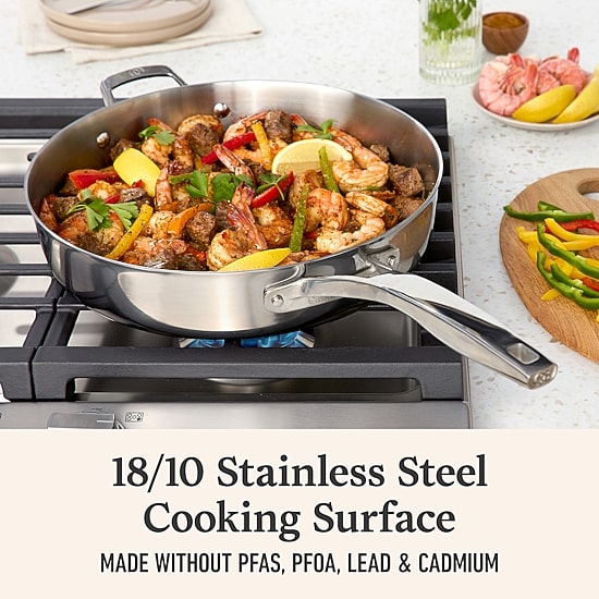 Calphalon Premier Stainless Steel 5-qt. Saute Pan