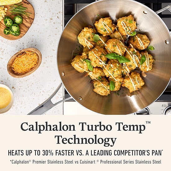 Calphalon Premier Stainless Steel 13" Wok
