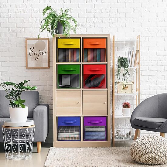 Sorbus 13" Window Foldable Fabric Storage Cube