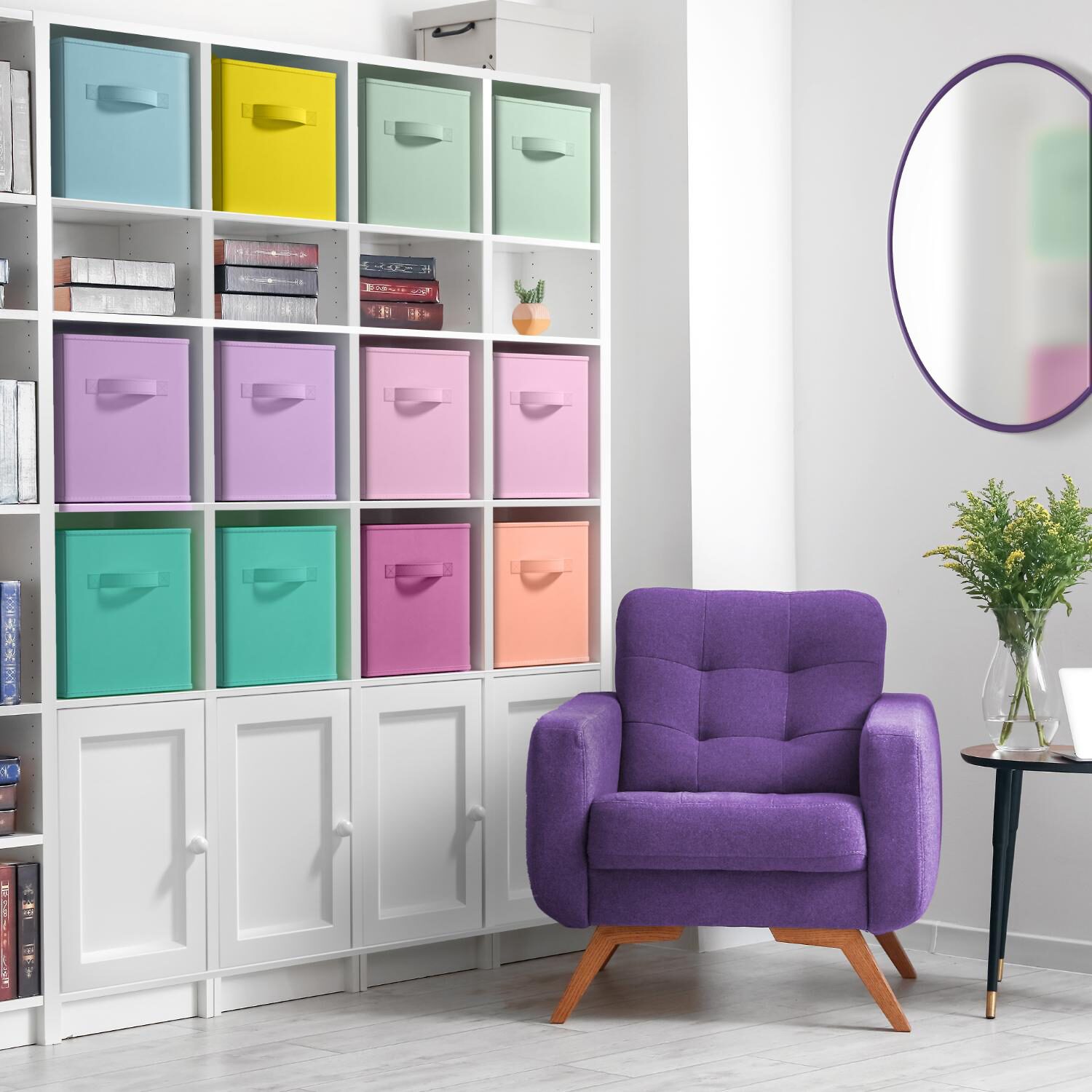 Sorbus 13" Foldable Fabric Storage Cube