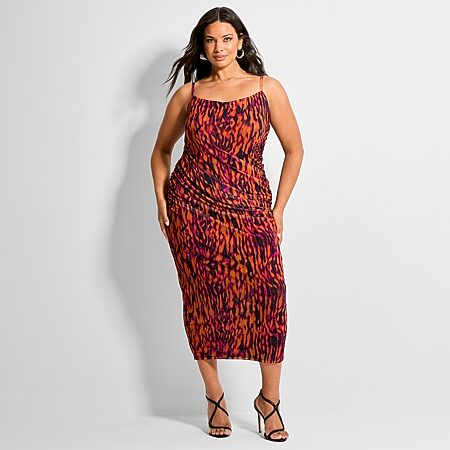 jcpenney faux leather dress Ashley Graham Faux Leather Wrap Dress, Color: Vibrant Crimson