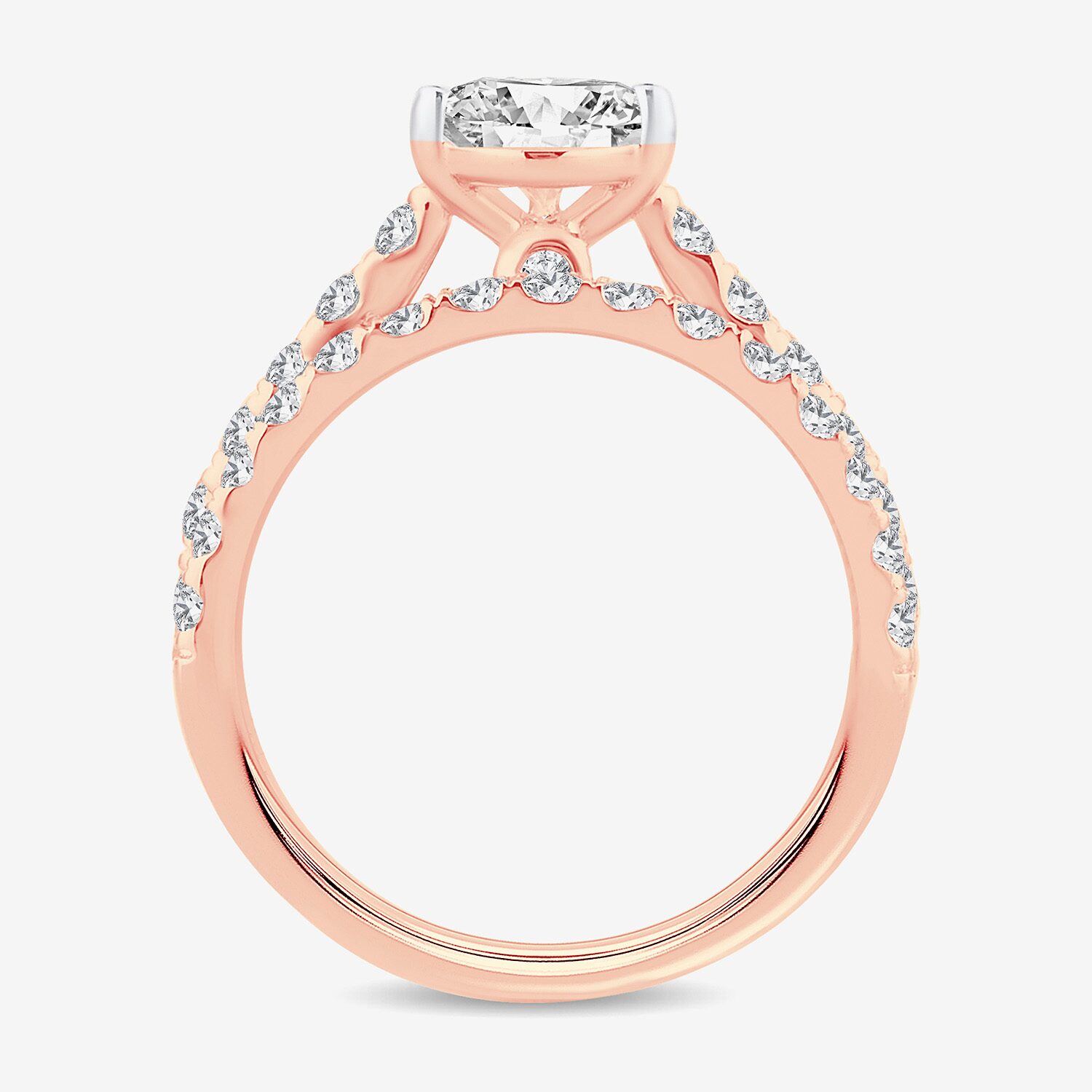 (H-I / SI1-SI2) Signature By Modern Bride Womens 2 1/2 CT. TW. Lab Grown White Diamond 14K Gold Pear Bridal Set