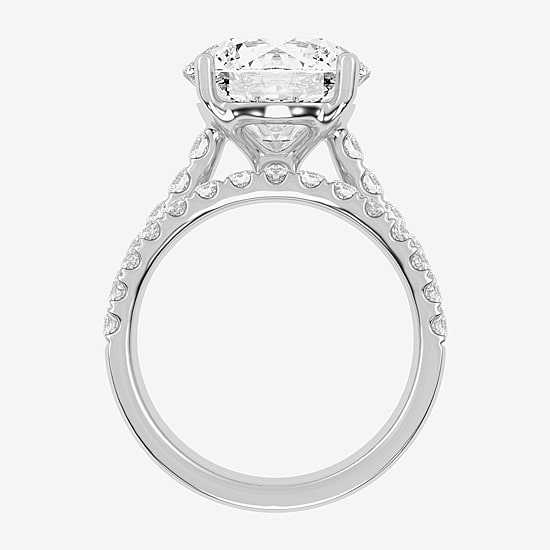 (G-H / Vs2-Si1) Womens 6 CT. T.W. Lab Grown White Diamond 14K Gold Side Stone Bridal Set
