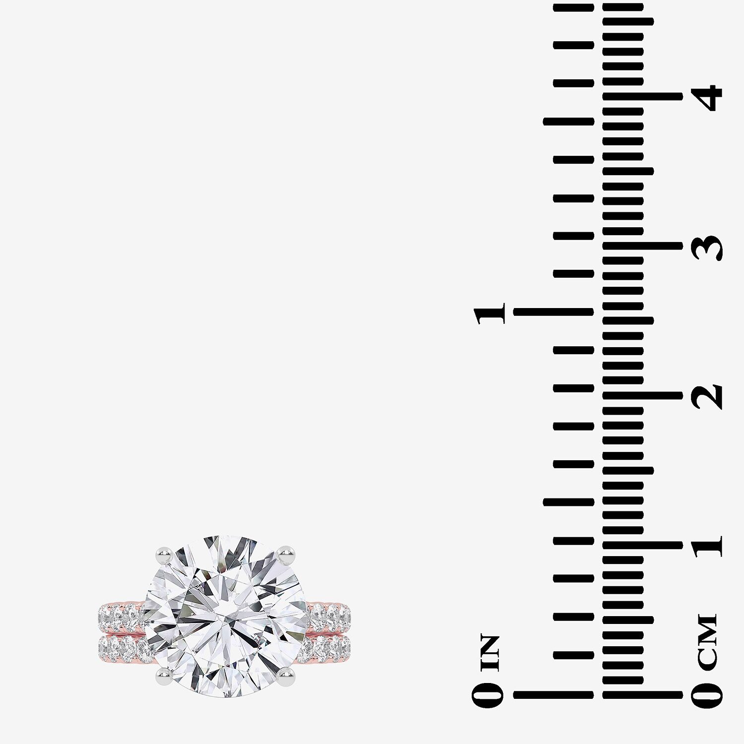 G-H / Vs2-Si1) Womens CT. T.W. Lab Grown White Diamond 14K Gold Side Stone Bridal Set