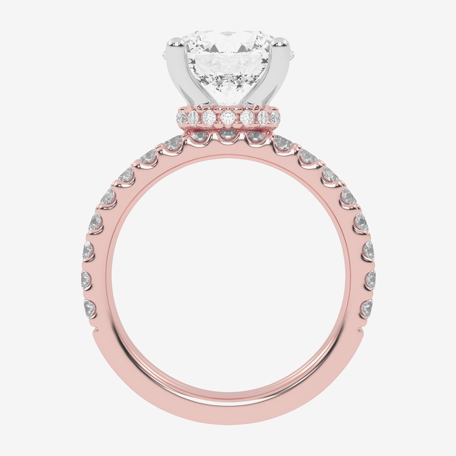 Signature By Modern Bride (G / Vs2-Si1) Womens 4 CT. T.W. Lab Grown White Diamond 14K Gold Round Side Stone Bridal Set