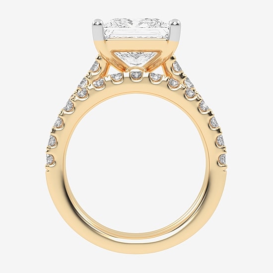 Signature By Modern Bride (G-H / Vs2-Si1) Womens 5 CT. T.W. Lab Grown White Diamond 14K Gold Bridal Set
