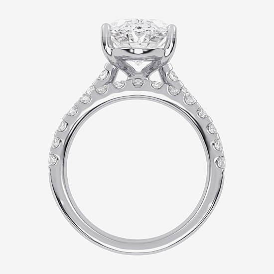Signature By Modern Bride (G-H / Vs2-Si1) Womens 5 CT. T.W. Lab Grown White Diamond 14K Gold Side Stone Bridal Set