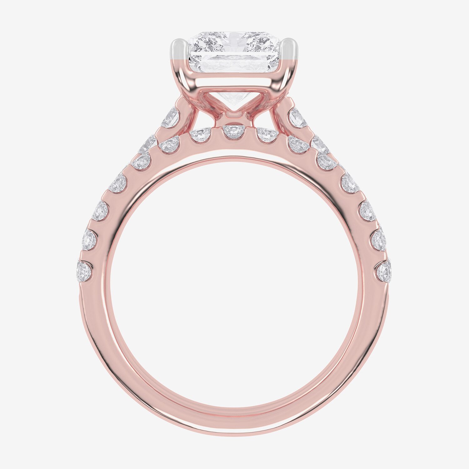 Signature By Modern Bride (G-H / Vs2-Si1) Womens 5 CT. T.W. Lab Grown White Diamond 14K Gold Side Stone Bridal Set