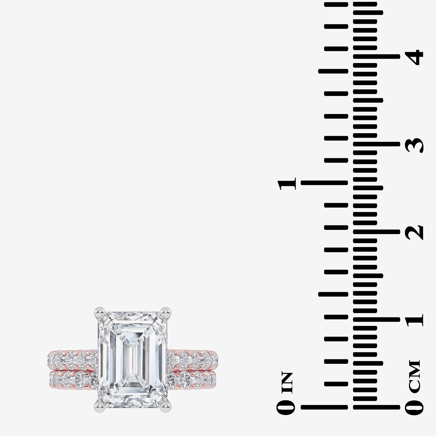 Signature By Modern Bride (G-H / Vs2-Si1) Womens 5 CT. T.W. Lab Grown White Diamond 14K Gold Side Stone Bridal Set