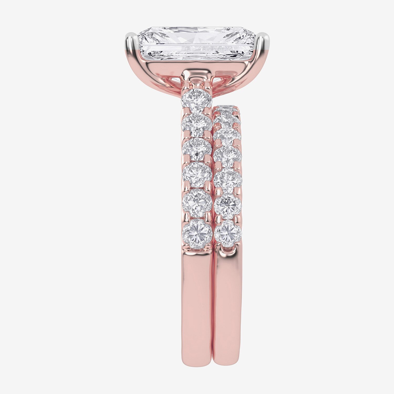 Signature By Modern Bride (G-H / Vs2-Si1) Womens 5 CT. T.W. Lab Grown White Diamond 14K Gold Side Stone Bridal Set