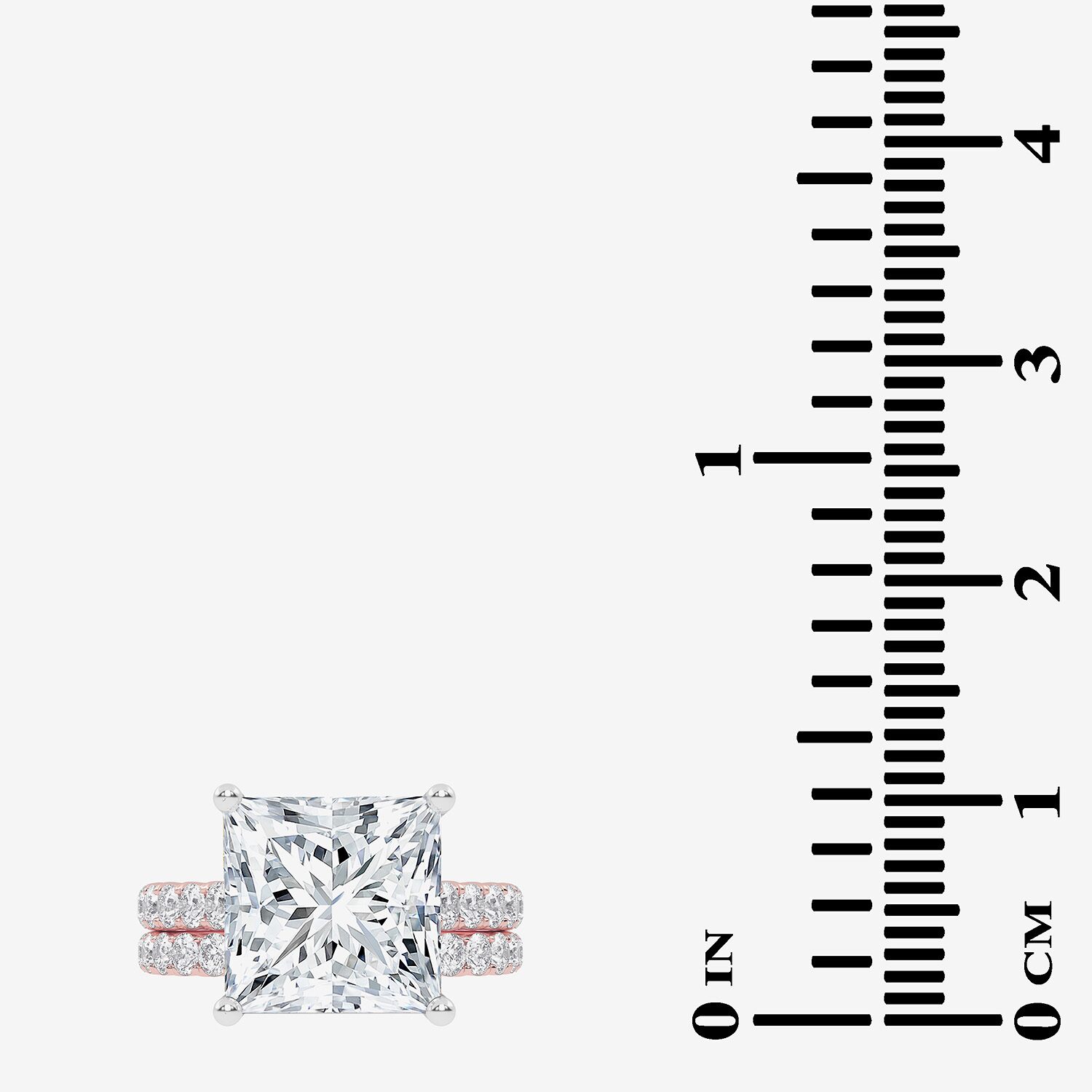 G-H / Vs2-Si1) Womens CT. T.W. Lab Grown White Diamond 14K Gold Side Stone Bridal Set