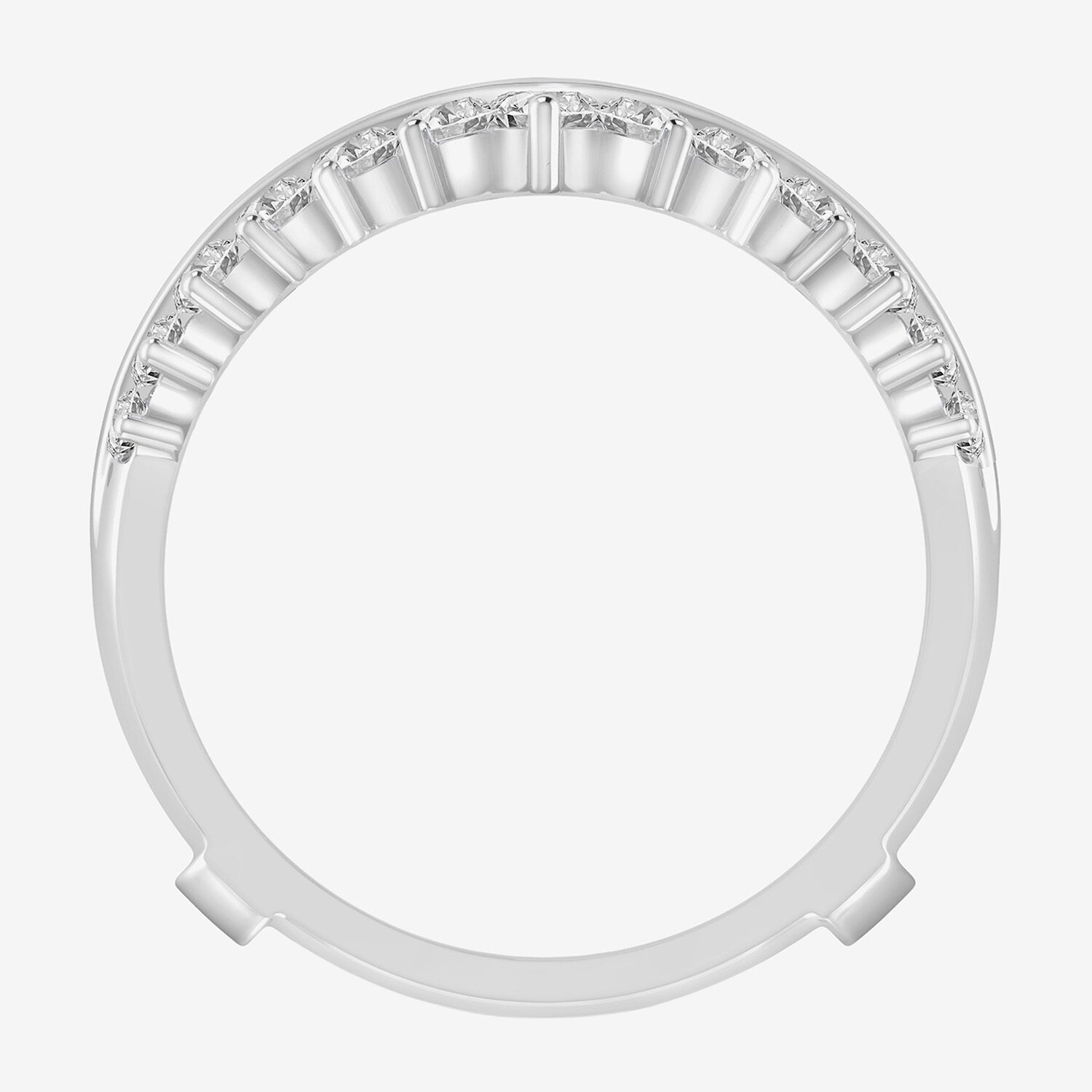 (I / Si2) Womens 1 CT. T.W. Lab Grown White Diamond 14K Gold Band