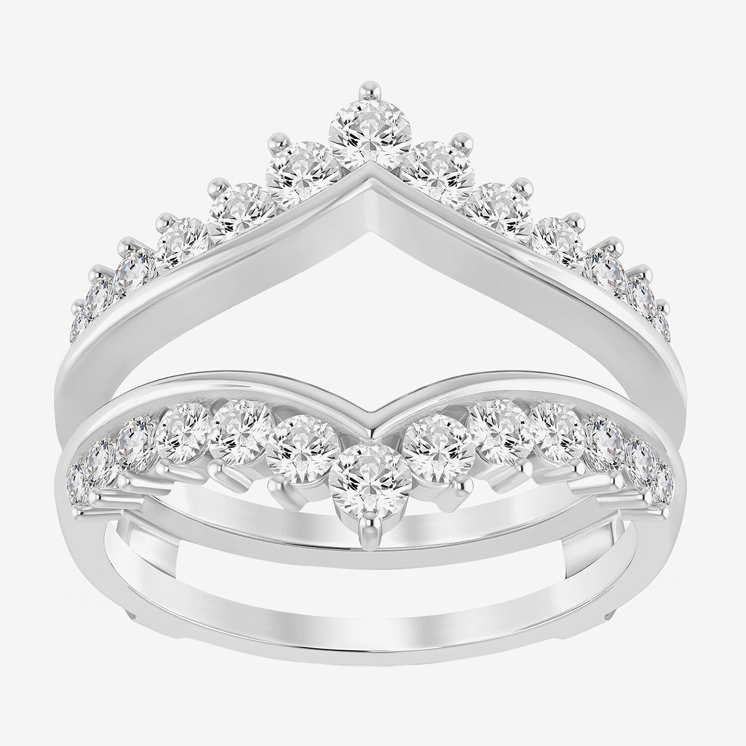 (I / Si2) Womens 1 CT. T.W. Lab Grown White Diamond 14K Gold Band