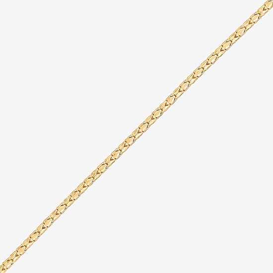 Made in Italy Womens 10K Gold 18 Inch Chain Necklace