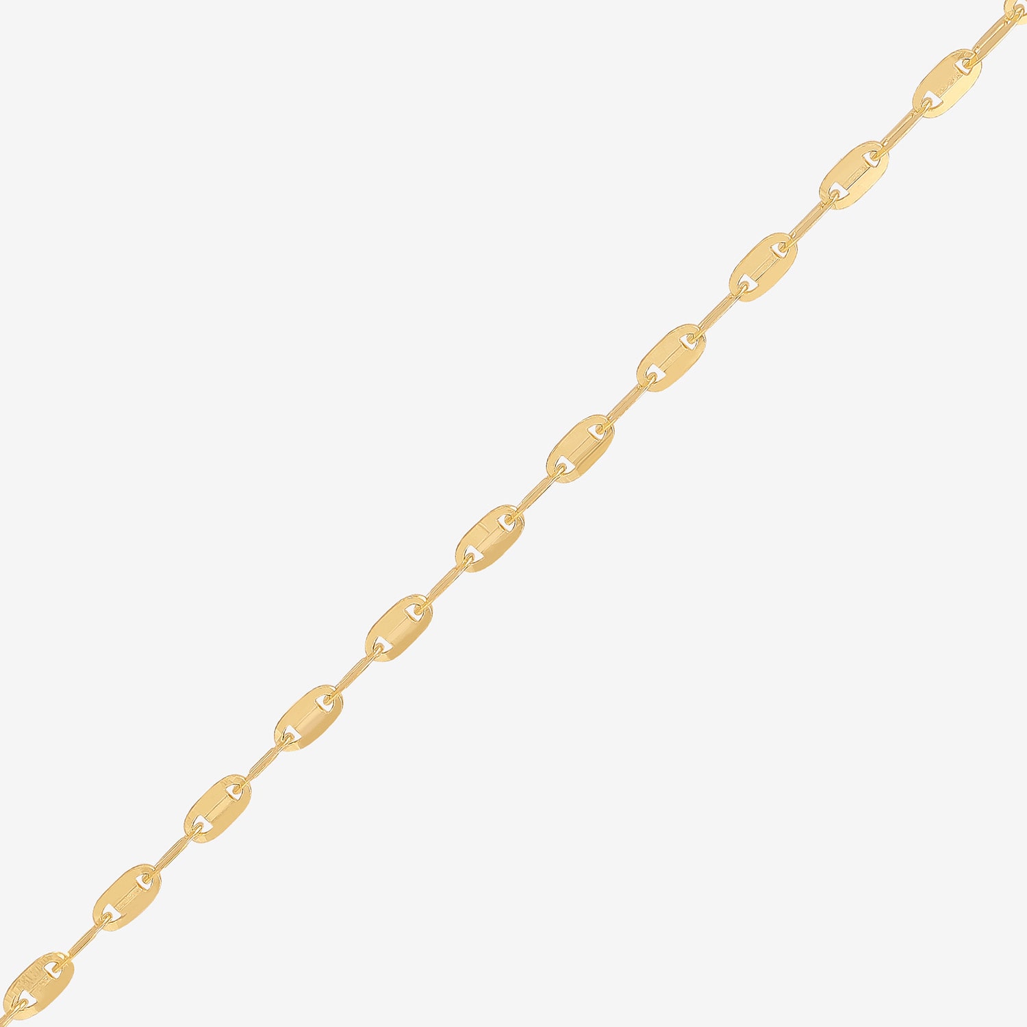 Made in Italy Womens 10K Gold 16 Inch Chain Necklace