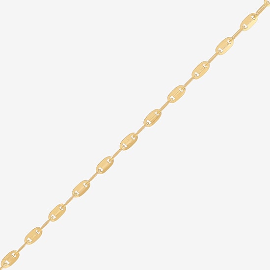 Made in Italy Womens 10K Gold 16 Inch Chain Necklace