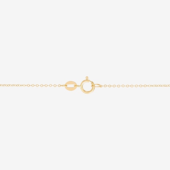 Gold Addiction Womens 10K Gold Heart 18 Inch Pendant Necklace
