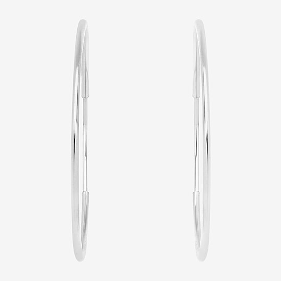 Womens 14K Gold 16mm Hoop Earrings