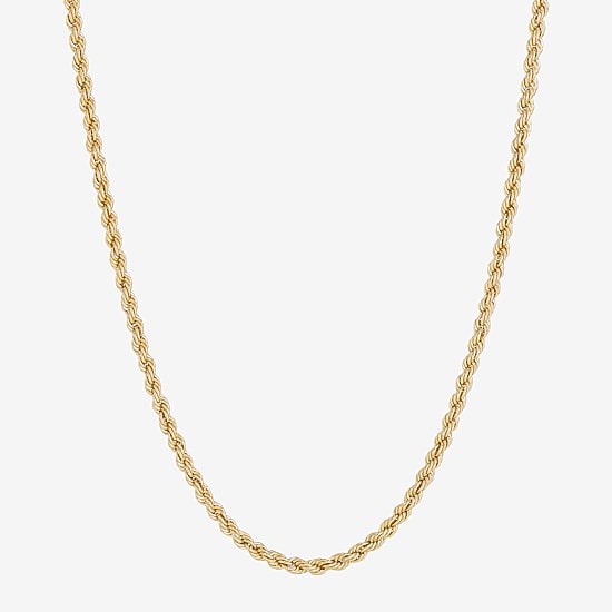 Limited Quantities! Womens 14K Gold 18 Inch Rope Chain Necklace