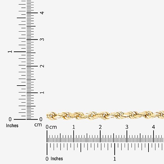 Limited Quantities! Womens 14K Gold 24 Inch Rope Chain Necklace