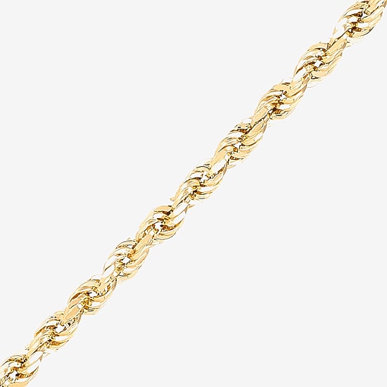 Limited Quantities! Womens 14K Gold 24 Inch Rope Chain Necklace