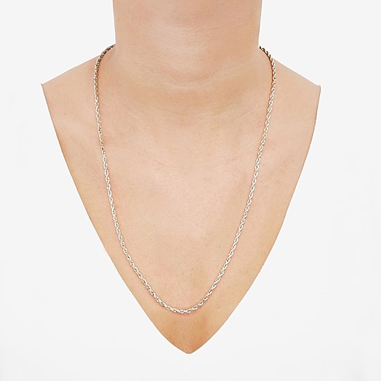 Limited Quantities! Womens 14K Gold 24 Inch Rope Chain Necklace