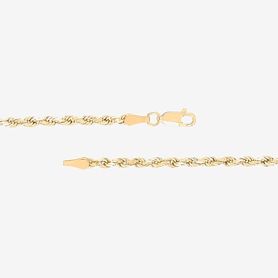 Limited Quantities! Womens 14K Gold 22 Inch Rope Chain Necklace