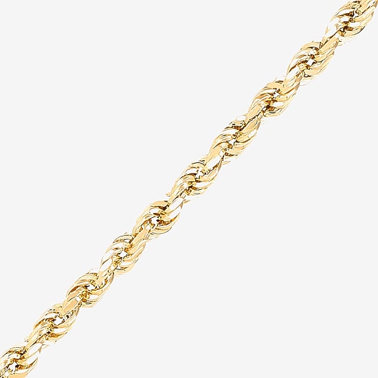 Limited Quantities! Womens 14K Gold 22 Inch Rope Chain Necklace