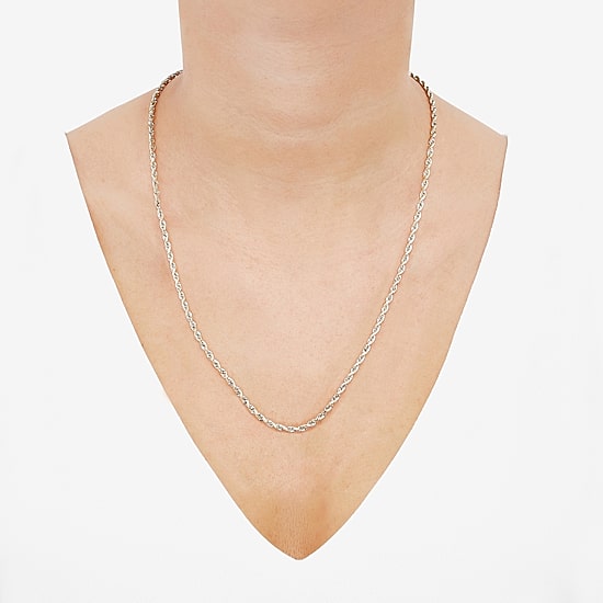 Limited Quantities! Womens 14K Gold 22 Inch Rope Chain Necklace