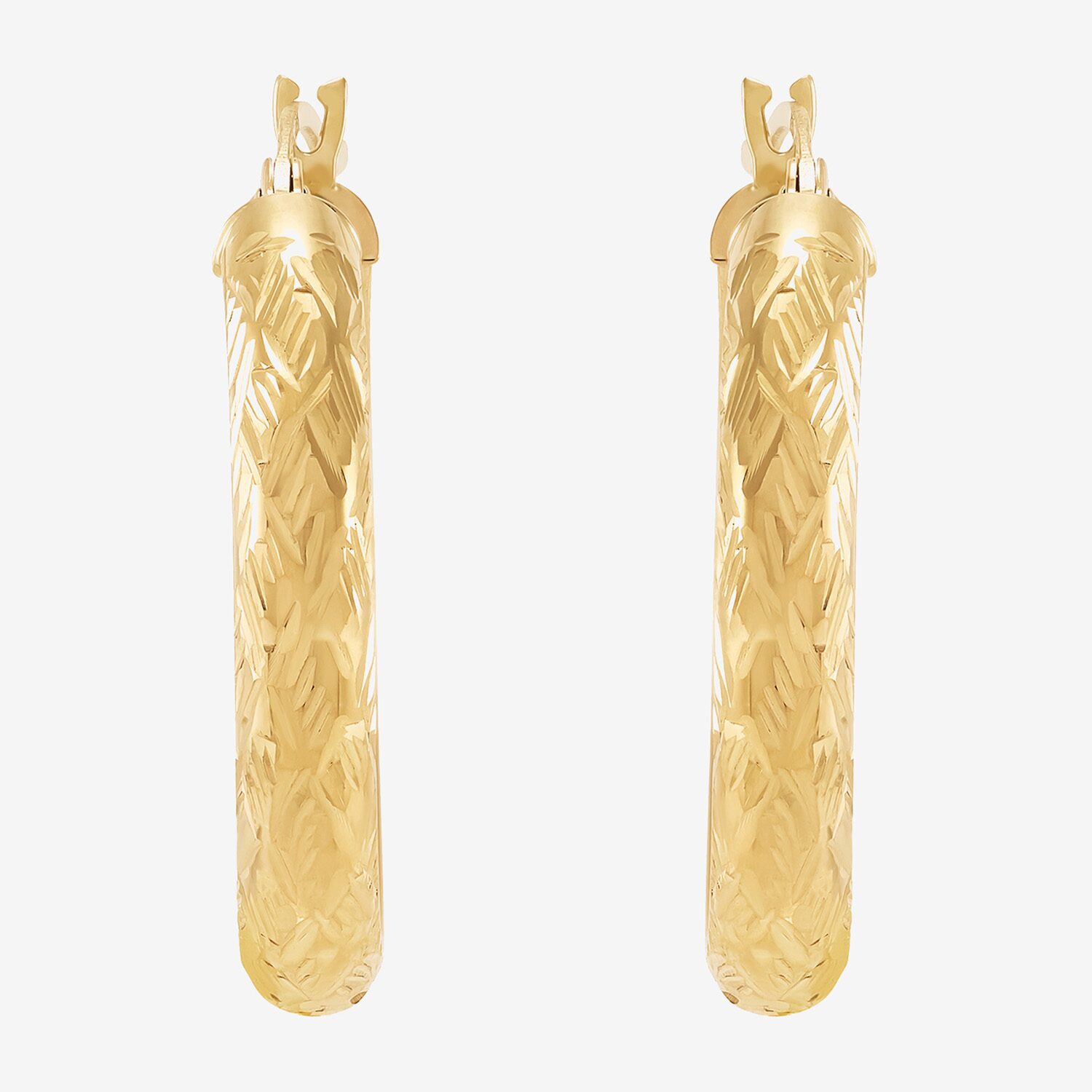 Limited Quantities! Womens 10K Gold 20mm Hoop Earrings