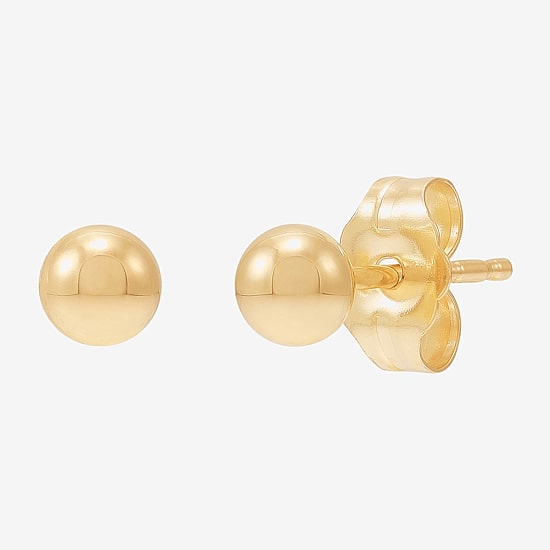 Limited Quantities! 14K Gold 4mm Ball Stud Earrings