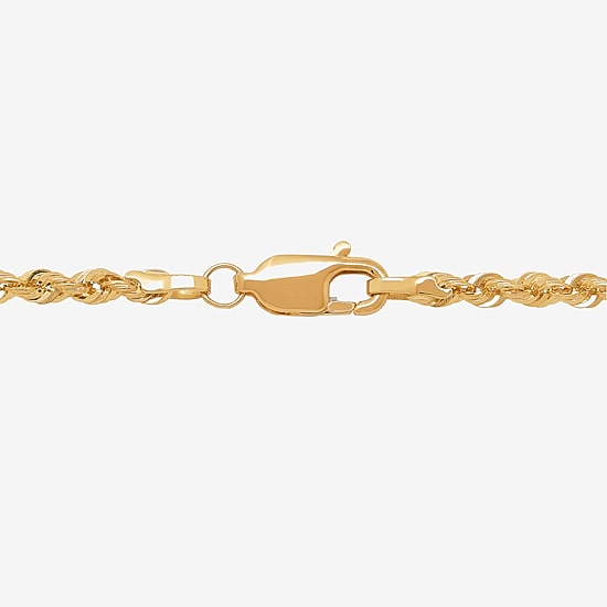 Limited Quantities! Womens 14K Gold 18 Inch Rope Chain Necklace