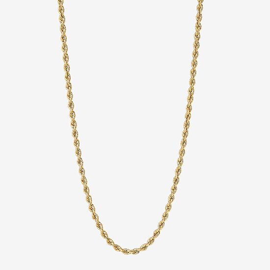 Limited Quantities! Womens 14K Gold 18 Inch Rope Chain Necklace