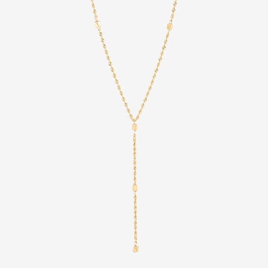 Limited Quantities! Womens 10K Gold 18 Inch Y Necklace