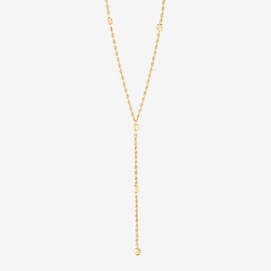 Limited Quantities! Womens 10K Gold 18 Inch Y Necklace