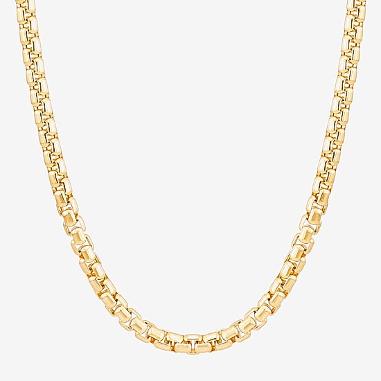 Limited Quantities! Womens 10K Gold 22 Inch Box Chain Necklace