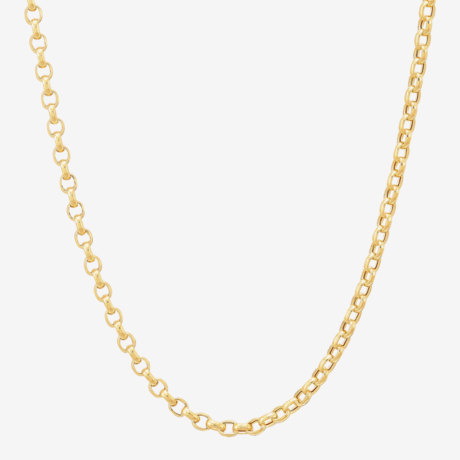 Limited Quantities! Womens 10K Gold 18 Inch Rolo Chain Necklace