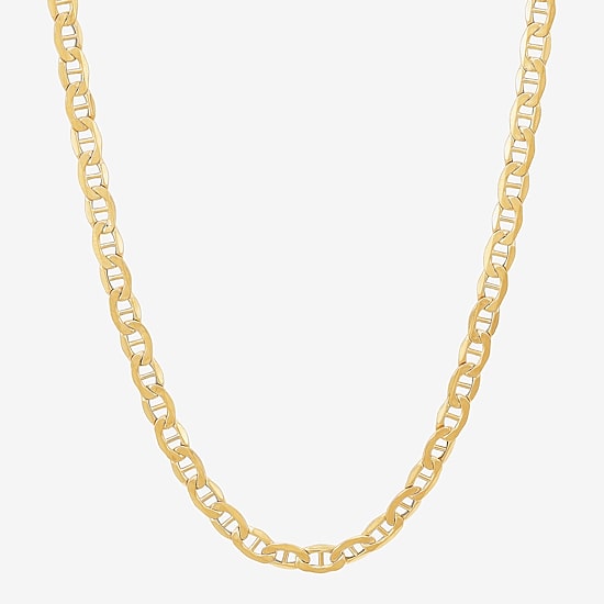 Limited Quantities! Womens 10K Gold 22 Inch Mariner Chain Necklace