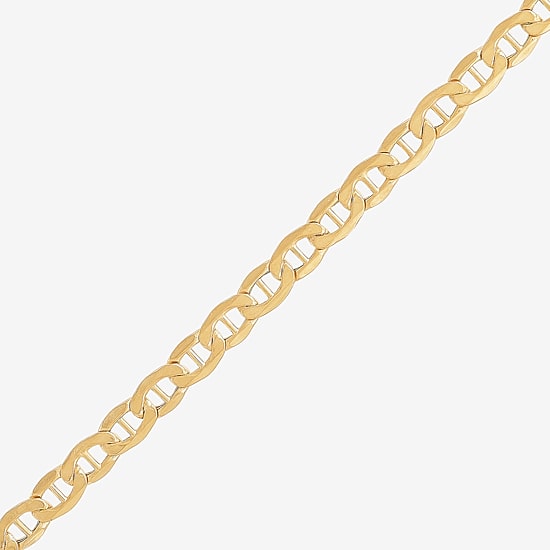 Limited Quantities! Womens 10K Gold 22 Inch Mariner Chain Necklace