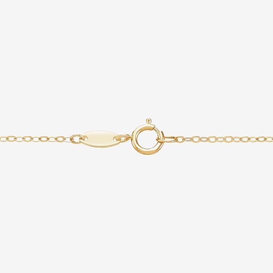 Limited Quantities! Womens 10K Gold Cross 17 Inch Pendant Necklace