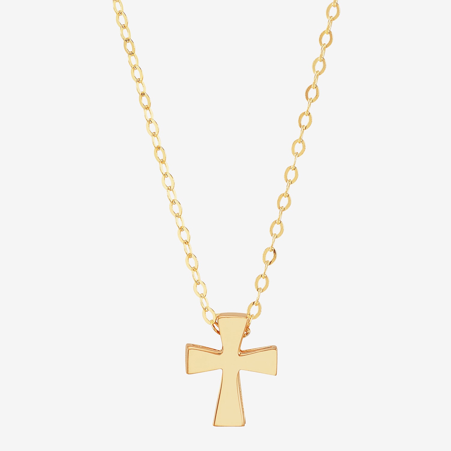 Limited Quantities! Womens 10K Gold Cross 17 Inch Pendant Necklace