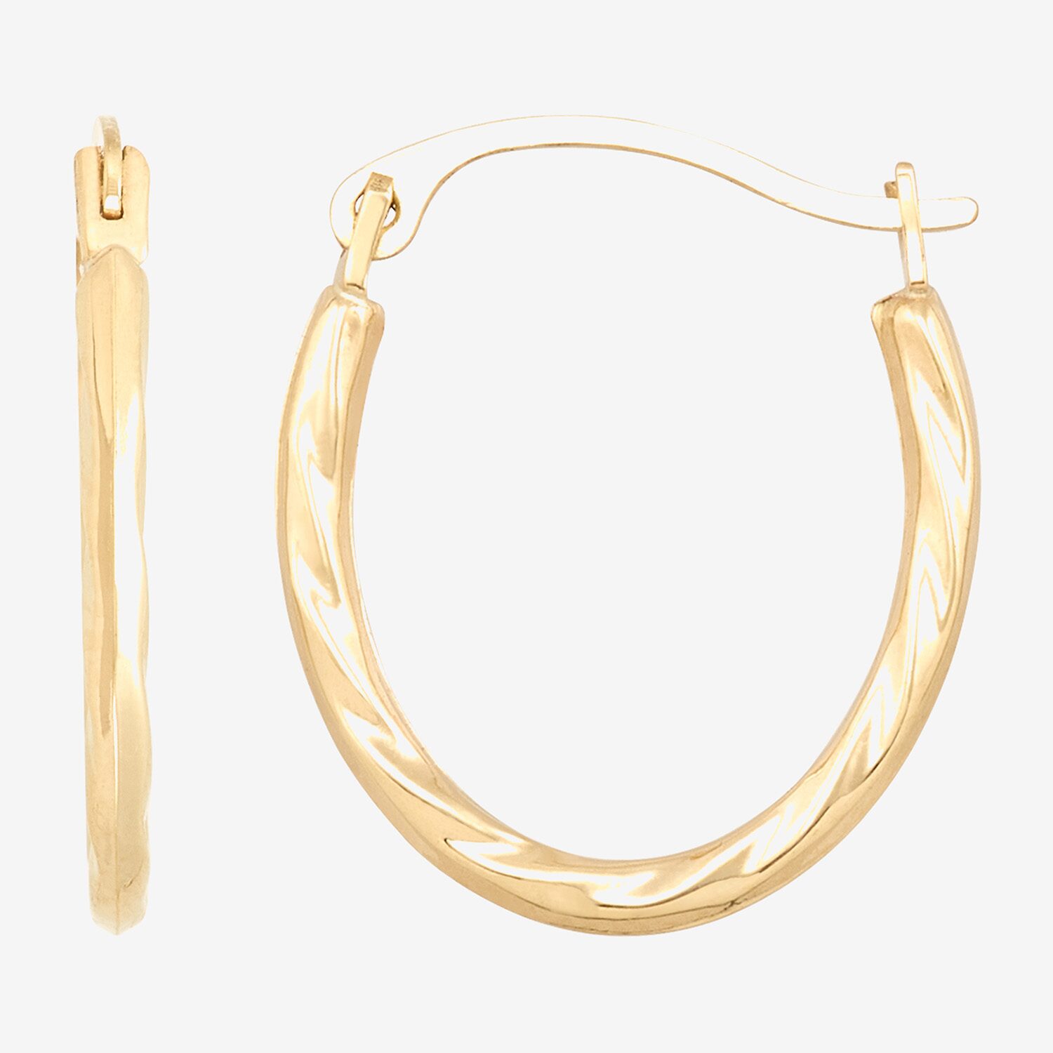 Limited Quantities! Womens 14K Gold 16mm Hoop Earrings