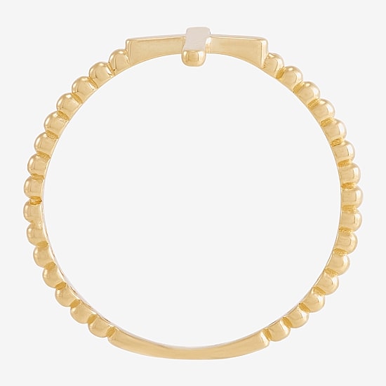 Limited Quantities! Womens 10K Gold Cross Cocktail Ring